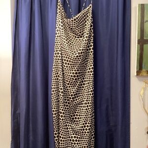Slinky polka dot dress